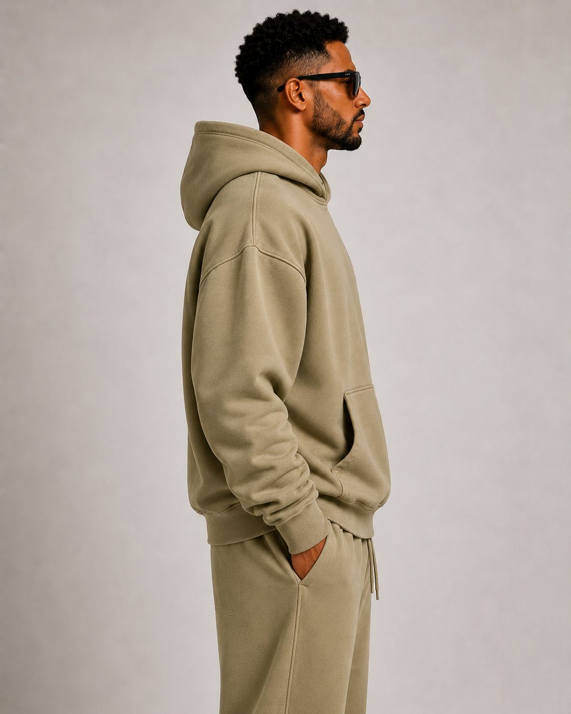 Heavyweight Oversized Hoodie - Kahki