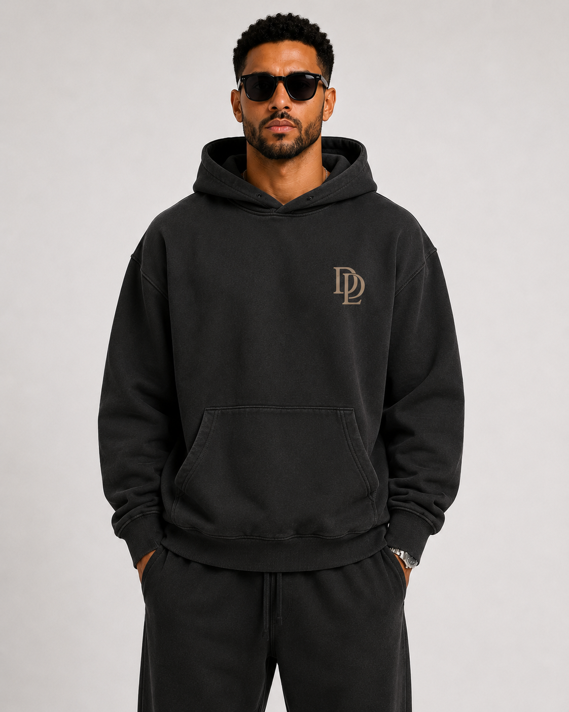 Heavyweight Oversized Hoodie - Black