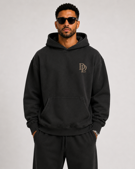 Heavyweight Oversized Hoodie - Black