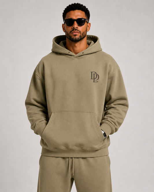 Heavyweight Oversized Hoodie - Kahki