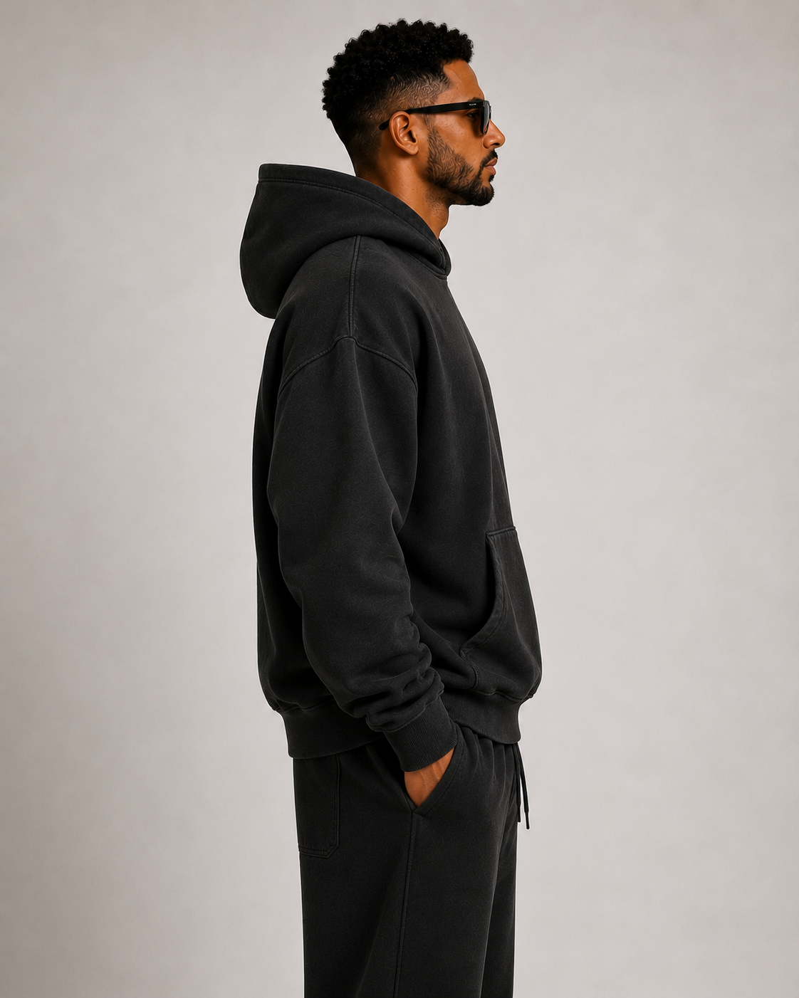 Heavyweight Oversized Hoodie - Black