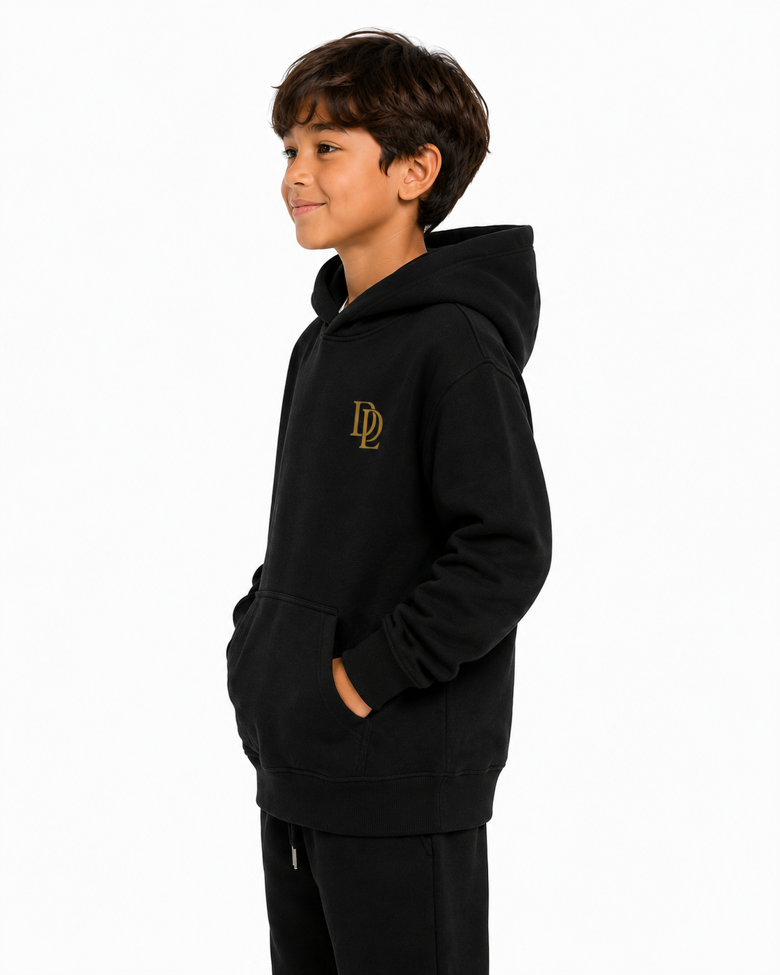 Boys Heavy Blend Hoodie Black