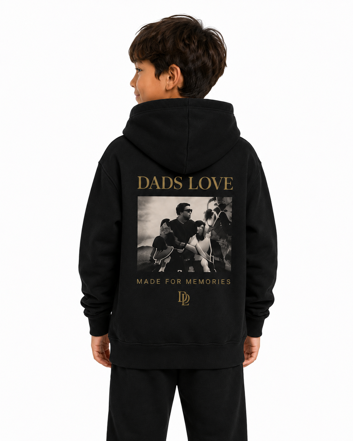 Boys Heavy Blend Hoodie Black