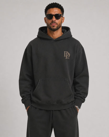 Heavyweight Oversized Hoodie - Black